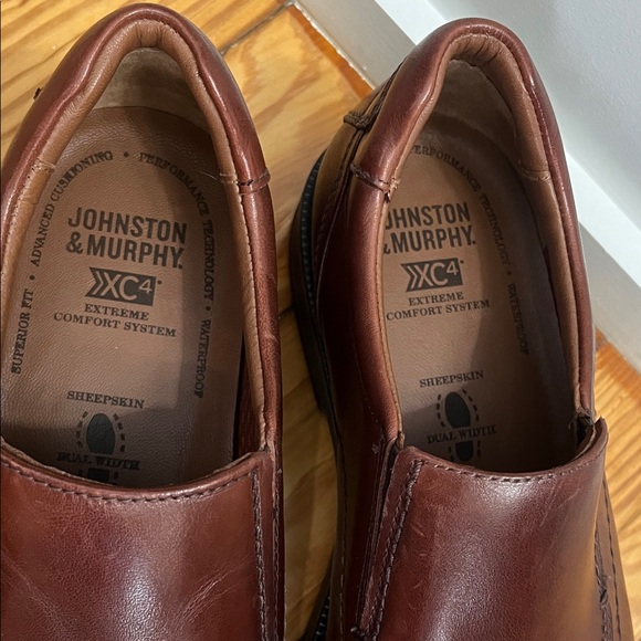 Johnston & Murphy Men's Rich Brown Leather Loafers Size 8.5 M - Picture 10 of 10